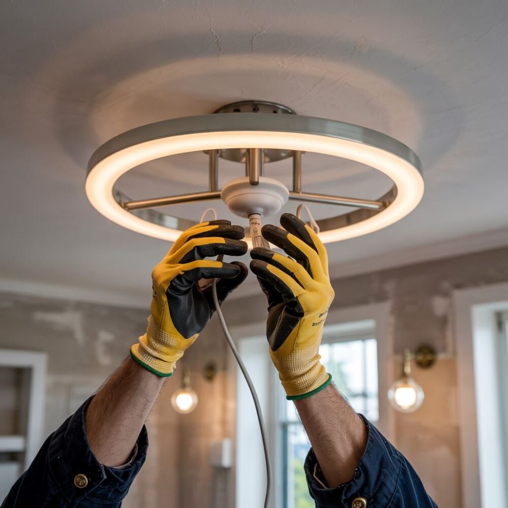 Instalacja lampy ściennej