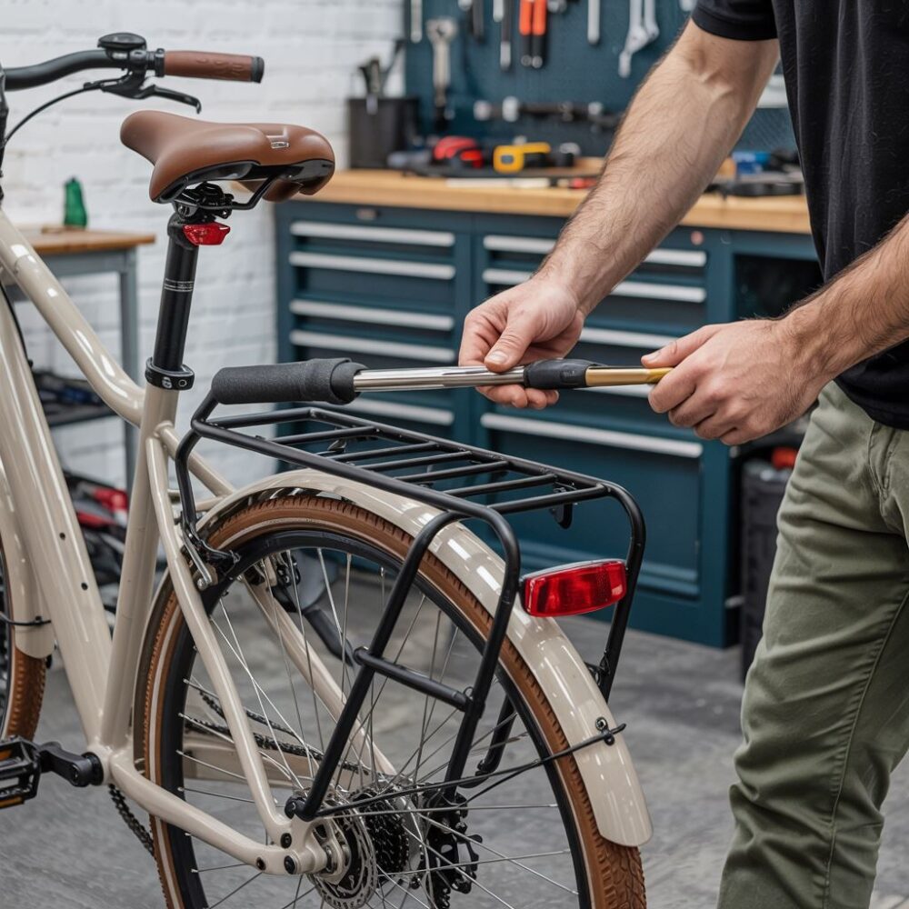 montaż kosza rowerowego