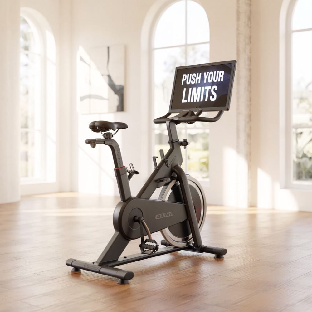 trening na rowerze stacjonarnym